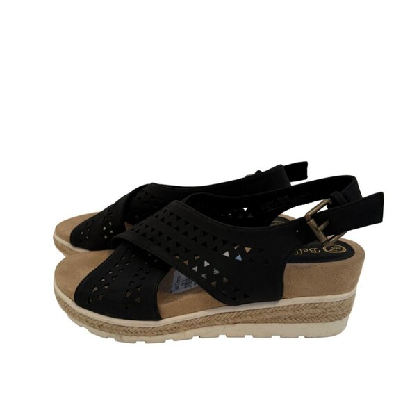 Bella Vita Black Wedge Sandals Women's Size 6.5 NWT - Picture 8 of 8